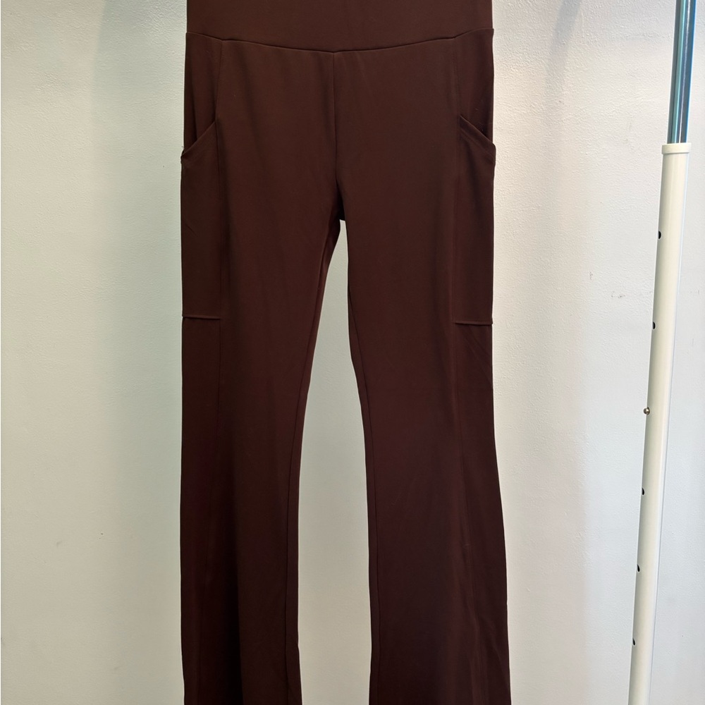 LOFT Outlet Brown High Waisted Flare Leggings